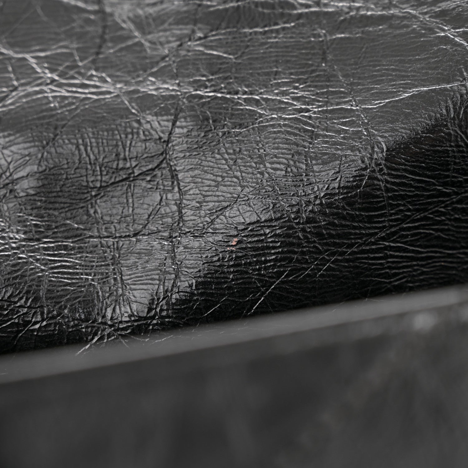 Saint Laurent Crinkled Calfskin Matelasse Monogram Medium Niki Chain Satchel Black 13 of 13