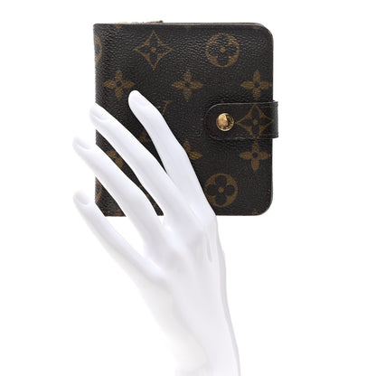 Louis Vuitton Monogram Compact Zippe Zipped Wallet 2 of 8