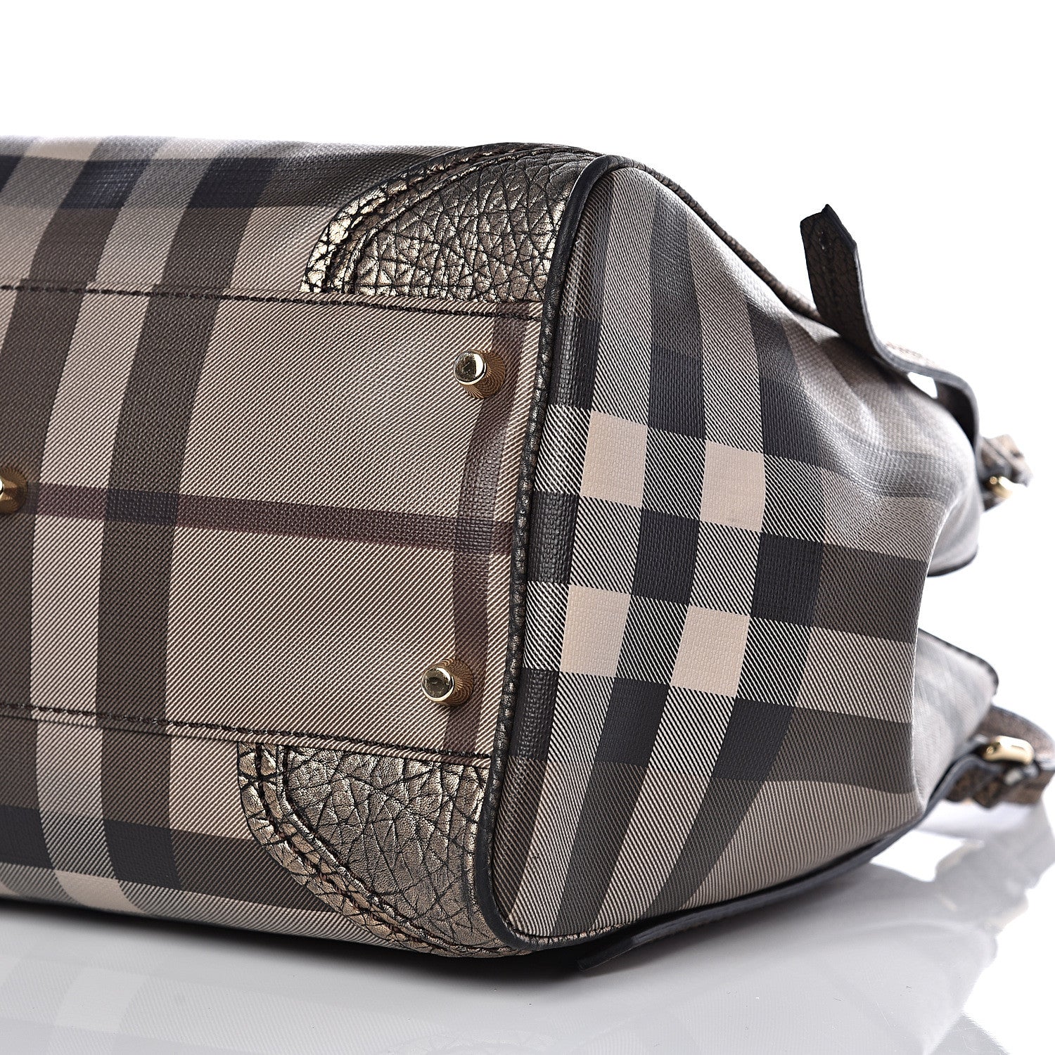 Burberry Smoked Check Small Canterbury Tote Anthracite 8 of 17