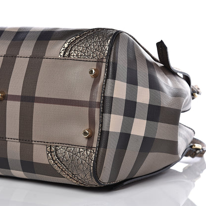 Burberry Smoked Check Small Canterbury Tote Anthracite 8 of 17