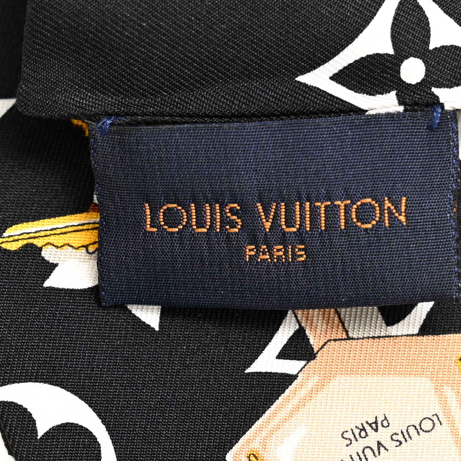 Louis Vuitton Silk Monogram Confidential Bandeau Black 3 of 3