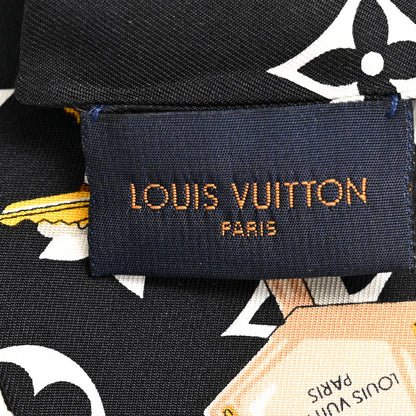 Louis Vuitton Silk Monogram Confidential Bandeau Black 3 of 3