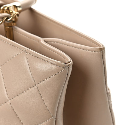 Chanel Lambskin Large Carry Chic Shopping Tote Beige 12 of 12