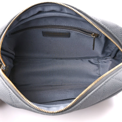 Chanel Iridescent Caviar Flat Quilted Small Coco Tassel Camera Case Grey 4 of 9