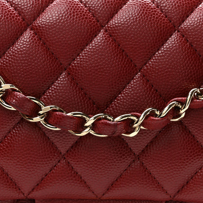 Chanel Caviar Quilted Medium Double Flap Red 8 of 11