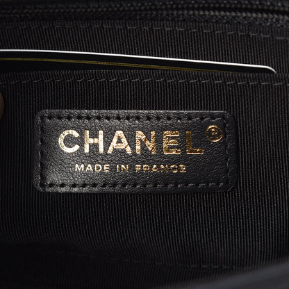 Chanel Calfskin Chevron Quilted Mini Statement Flap Black 7 of 9