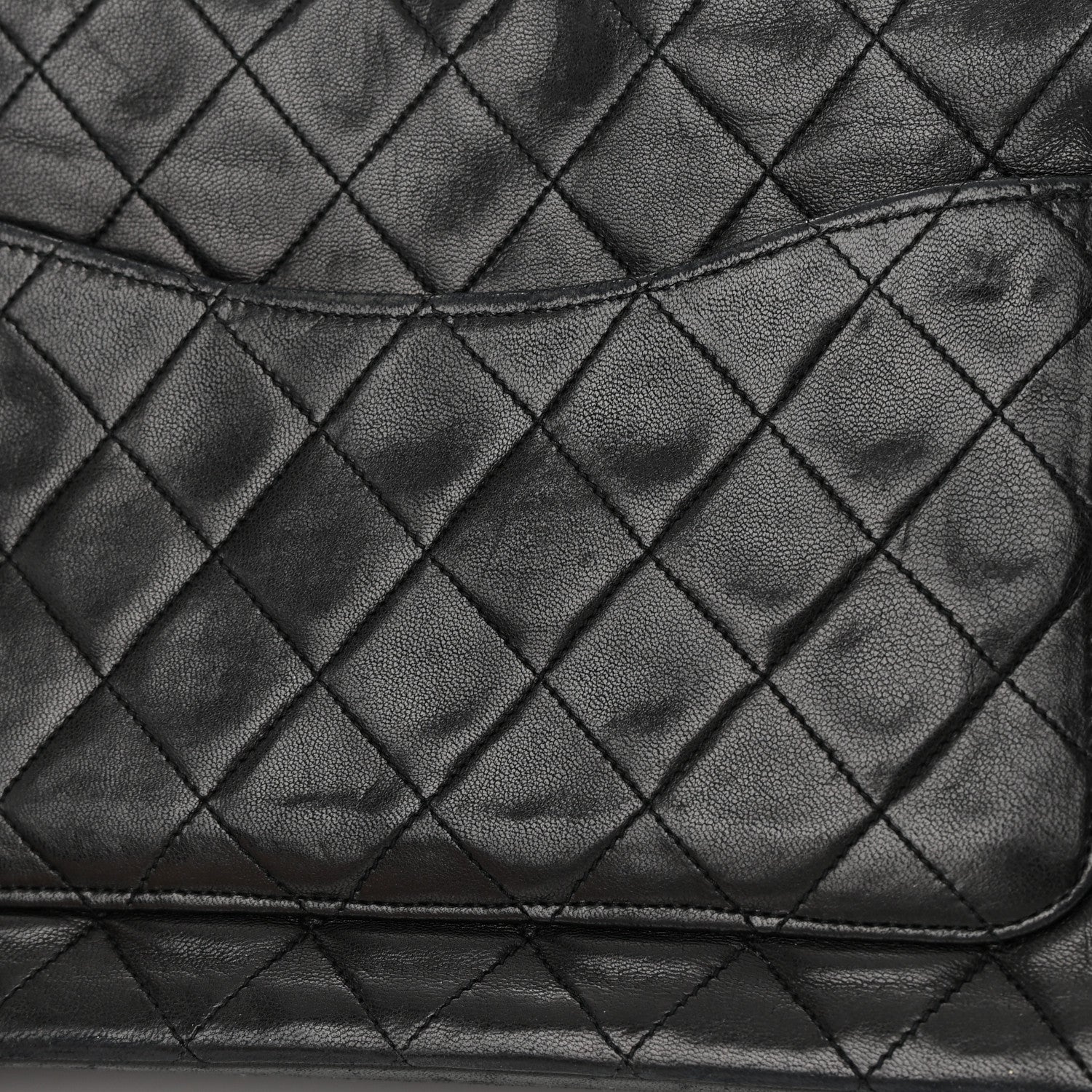 Chanel Lambskin Quilted Paris Medium Single Flap Black 16 of 19