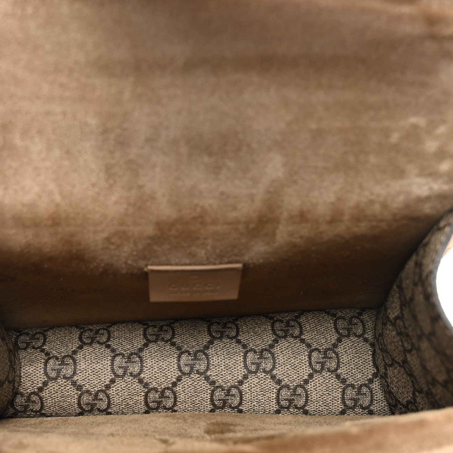GG Supreme Monogram Mini Dionysus Shoulder Bag Taupe