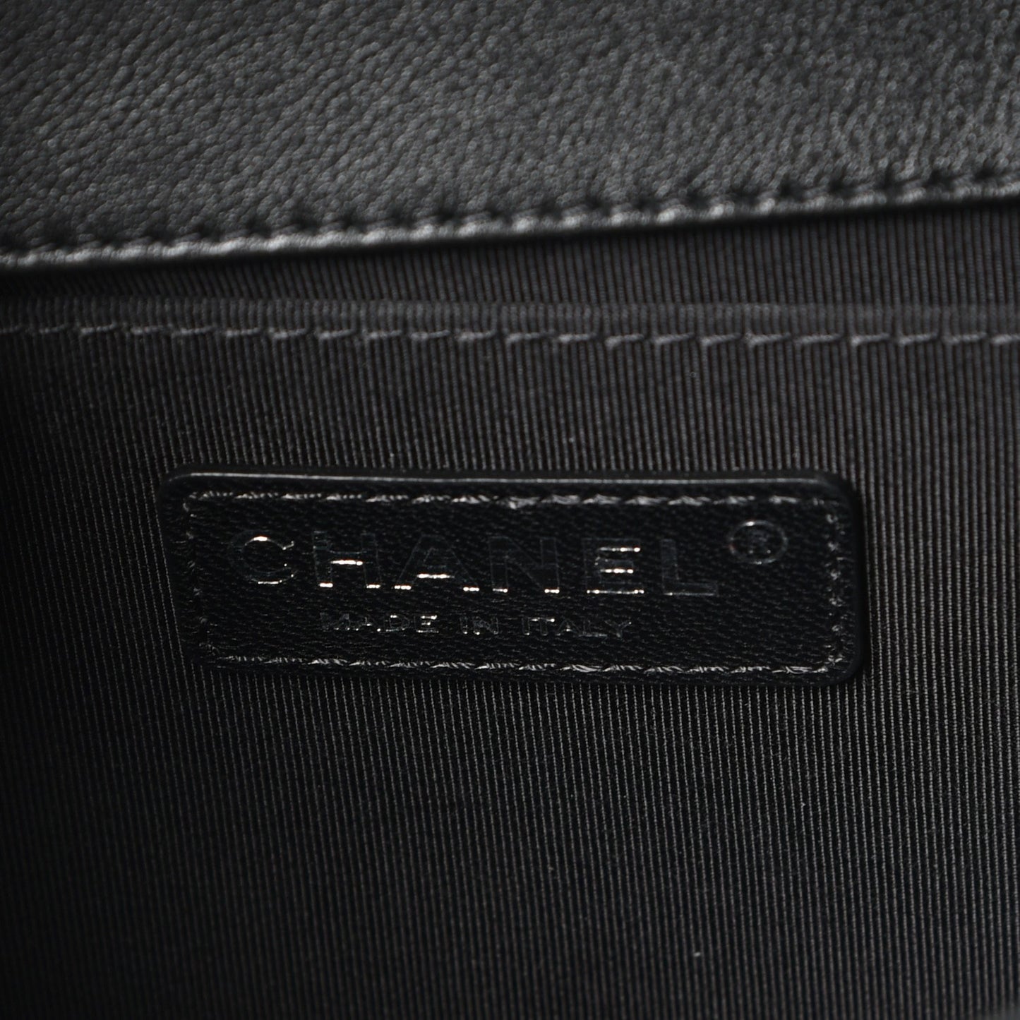 Calfskin Embossed Cordoba Medium Boy Flap Charcoal