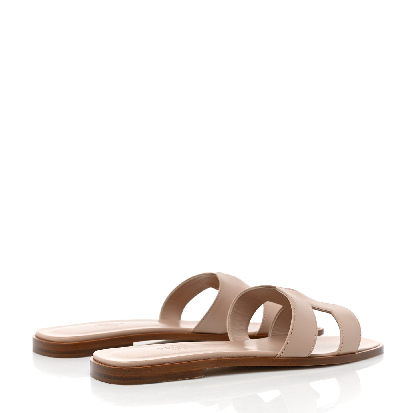 Box Calfskin Oran Sandals 41 Beige Nude
