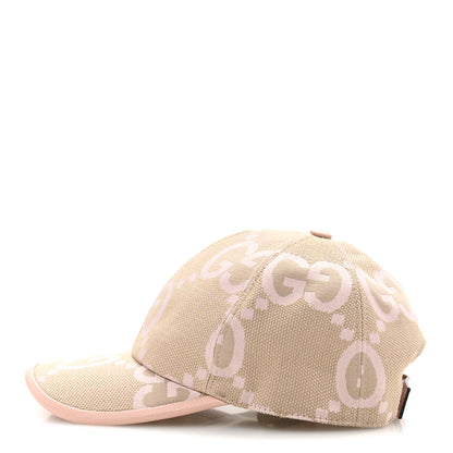 Gucci Monogram Jumbo GG Mosteri Baseball Hat S 56 Beige Light Pink 4 of 8