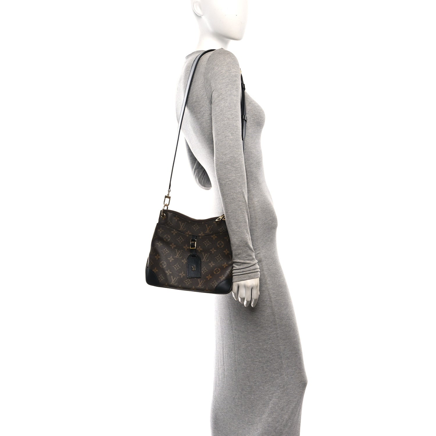 Louis Vuitton Monogram Odeon PM Black 2 of 9