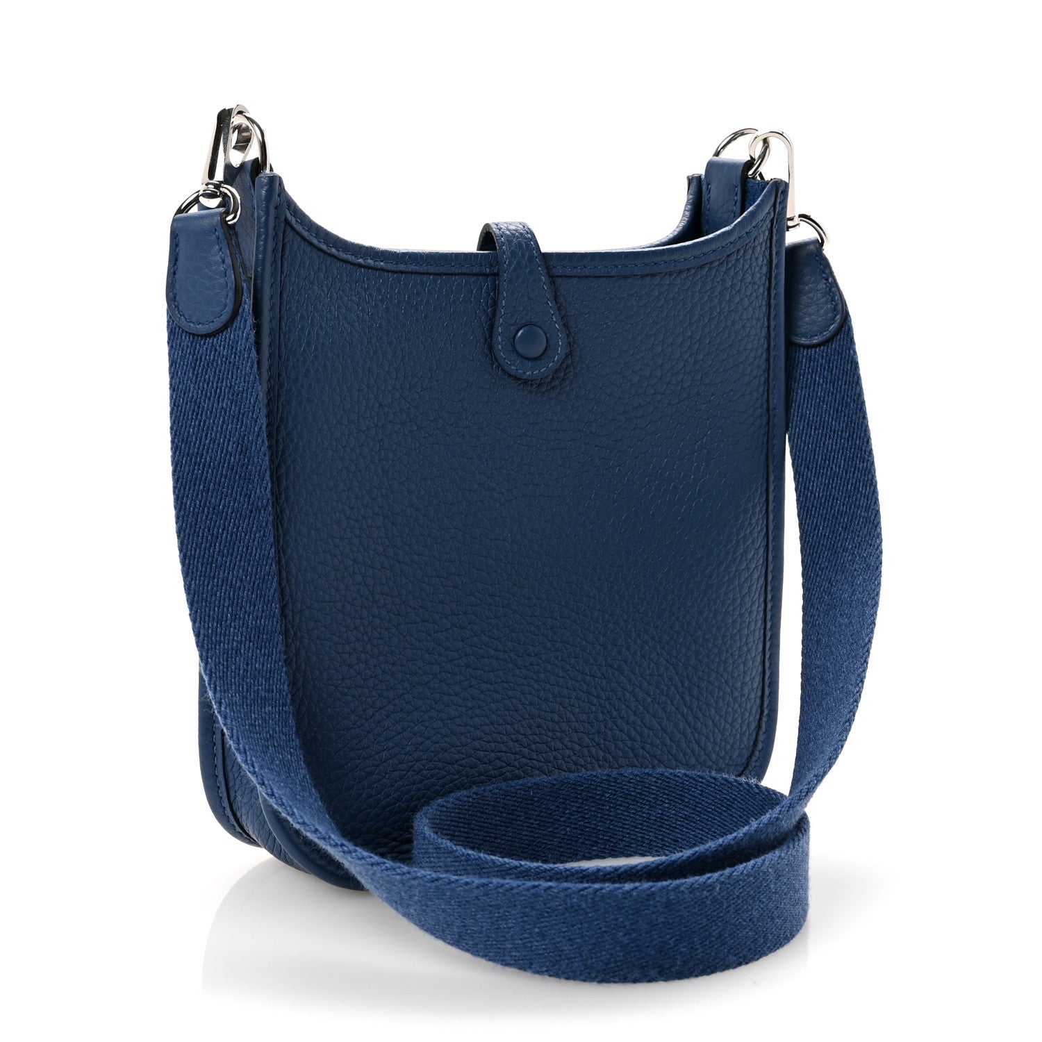 Hermes Taurillon Clemence Evelyne TPM Bleu Tie 3 of 10