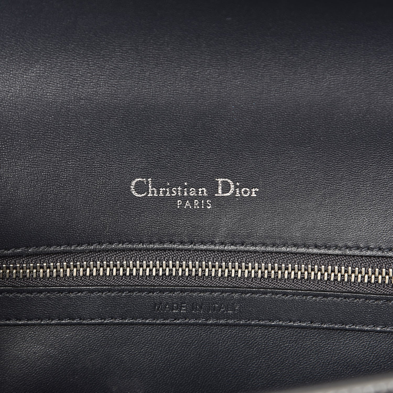 Christian Dior Metallic Patent Micro-Cannage Medium Diorama Flap Bag Silver 7 of 12