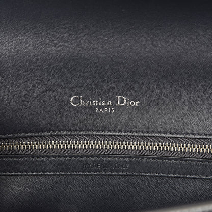 Christian Dior Metallic Patent Micro-Cannage Medium Diorama Flap Bag Silver 7 of 12