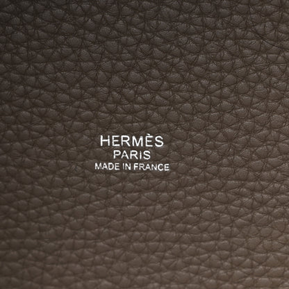Hermes Taurillon Clemence Picotin Lock 22 MM Etain 6 of 10