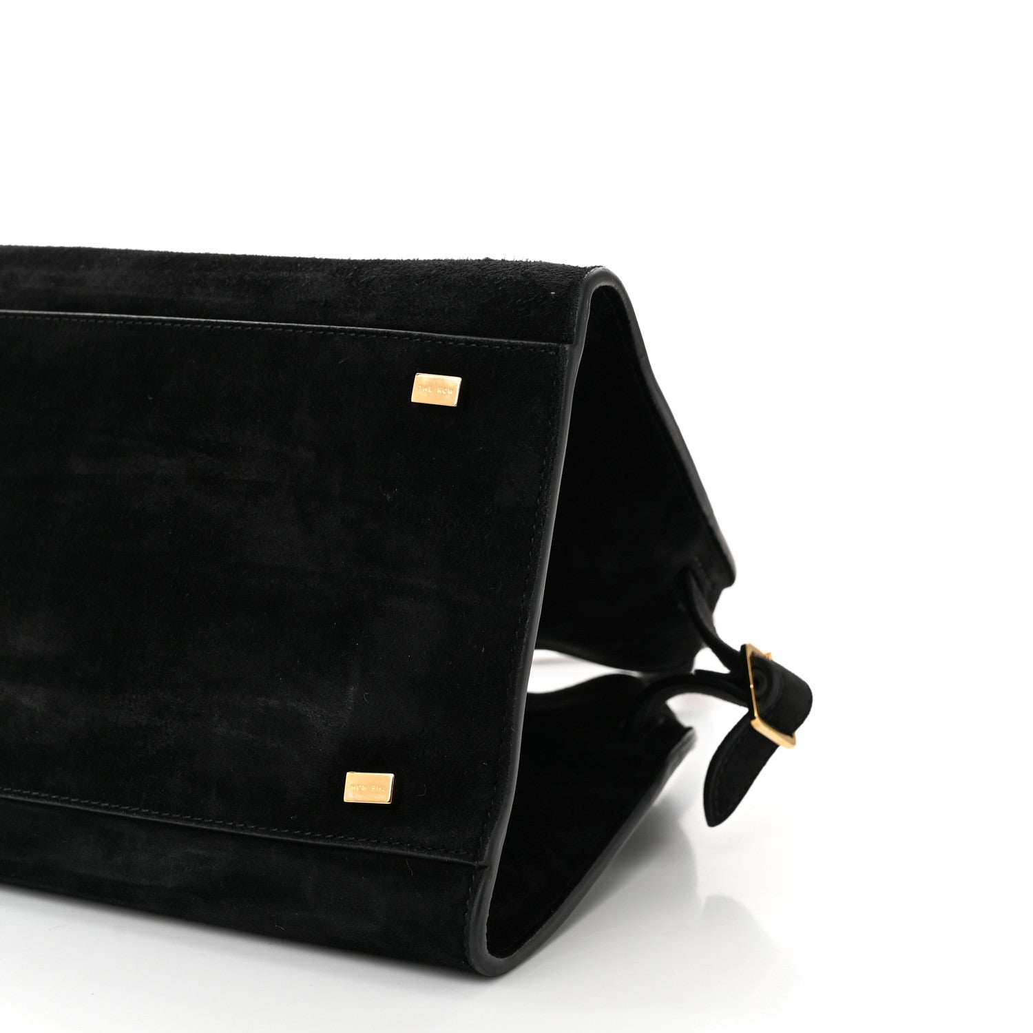 The Row Suede Soft Margaux 10 Bag Black 9 of 9