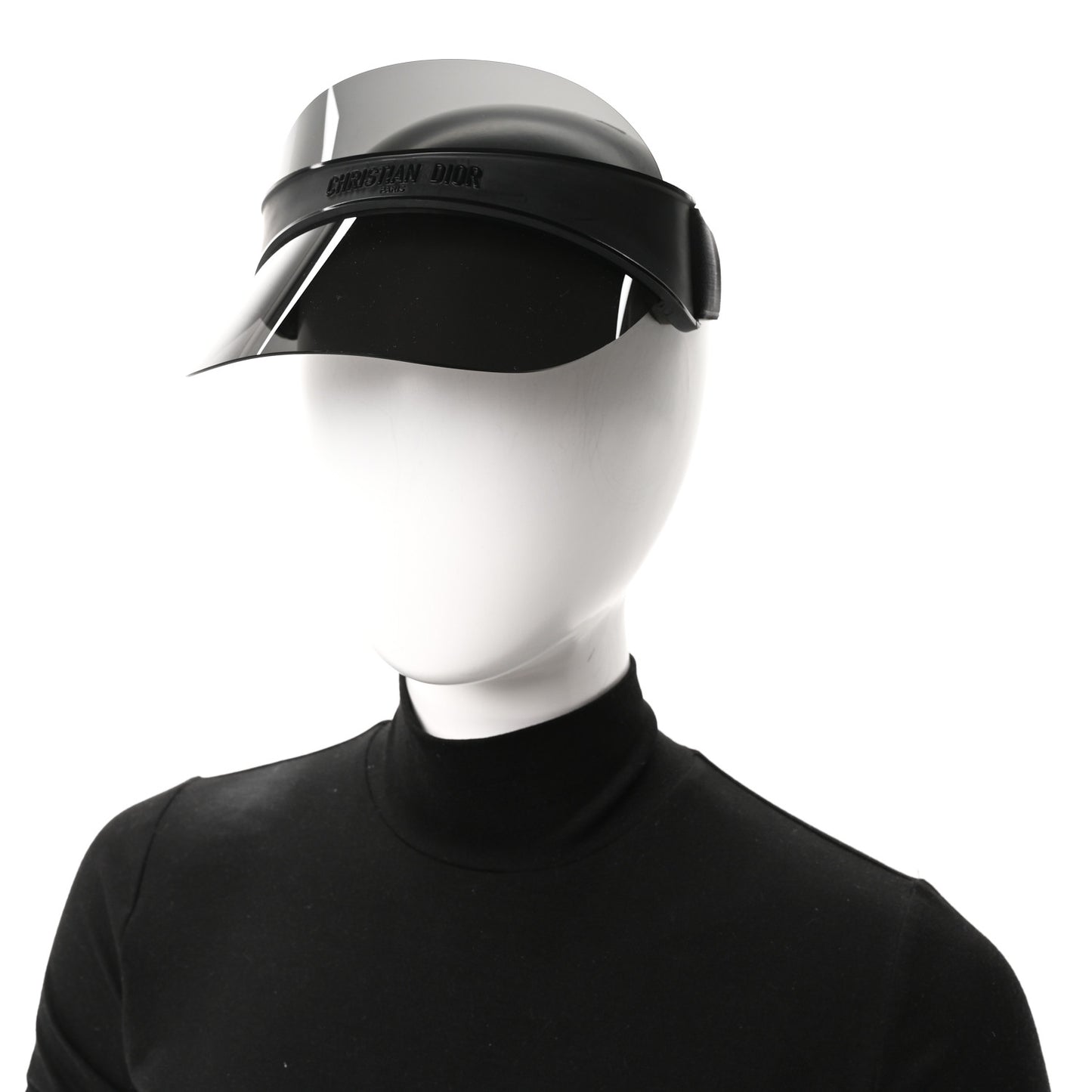 Mirrored DiorClubV1U Sun Visor Black
