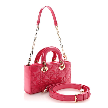 Christian Dior Patent Cannage Small Lady D-Joy Mexican Red 3 of 9