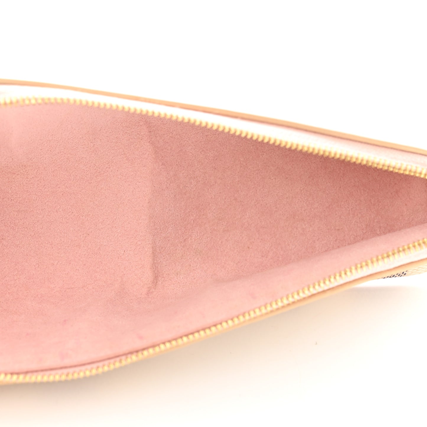 Damier Azur Elizabeth Pencil Pouch Rose Ballerine