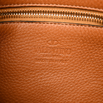 Valentino Garavani Pebbled Calfskin Small Rockstud Flip-Lock Messenger Bag Light Cuir 6 of 9