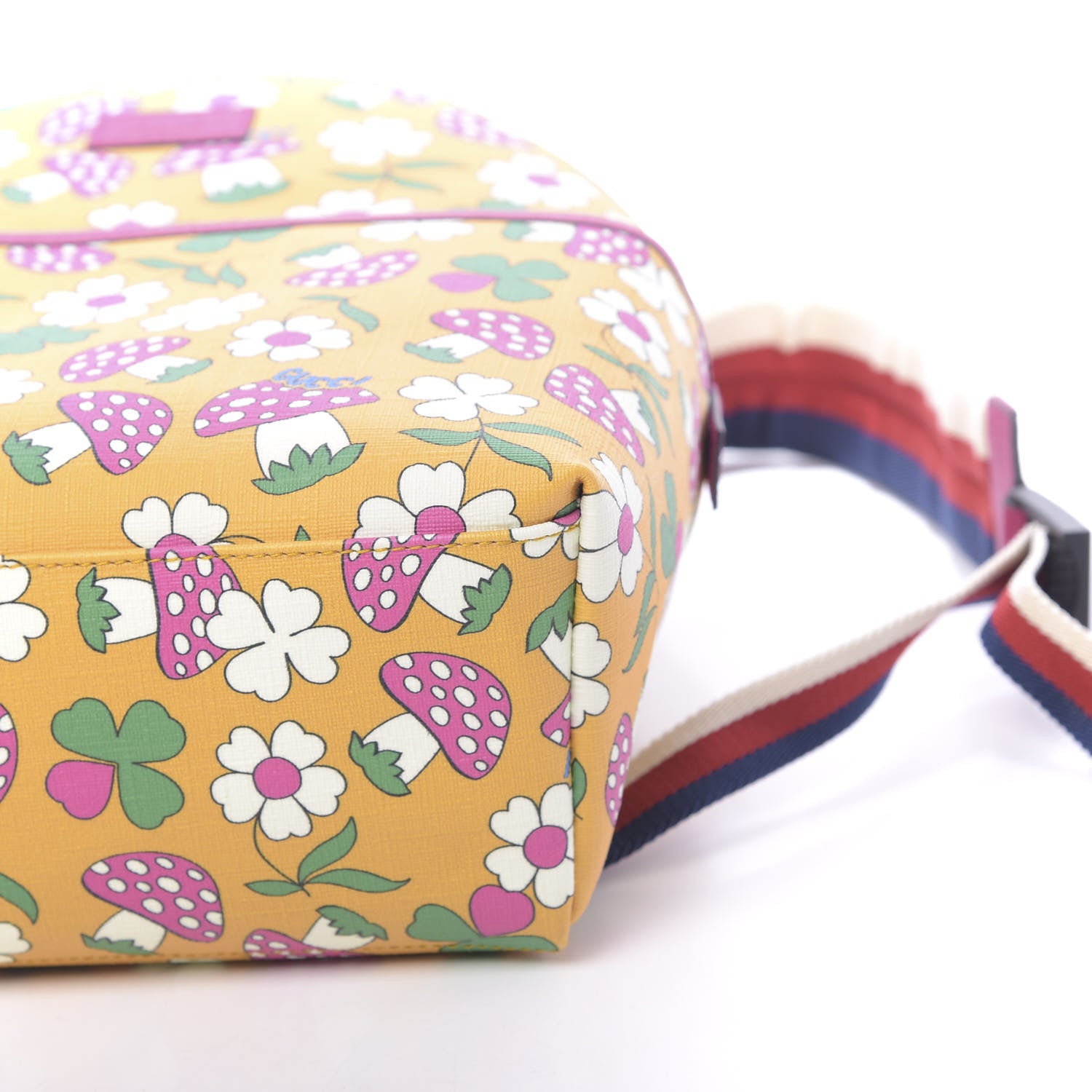 Gucci Canvas Childrens Flower Mushroom Print Backpack 9 of 9