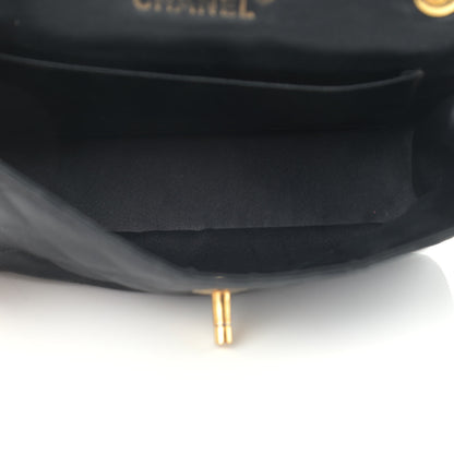 Chanel Satin Quilted Flap Black 4 of 11