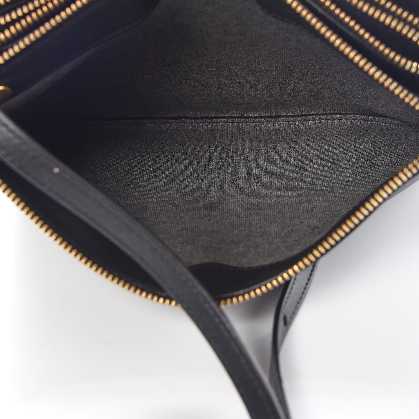 Lambskin Large Trio Crossbody Bag Black