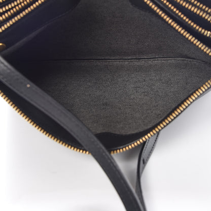 Celine Lambskin Large Trio Crossbody Bag Black 7 of 13