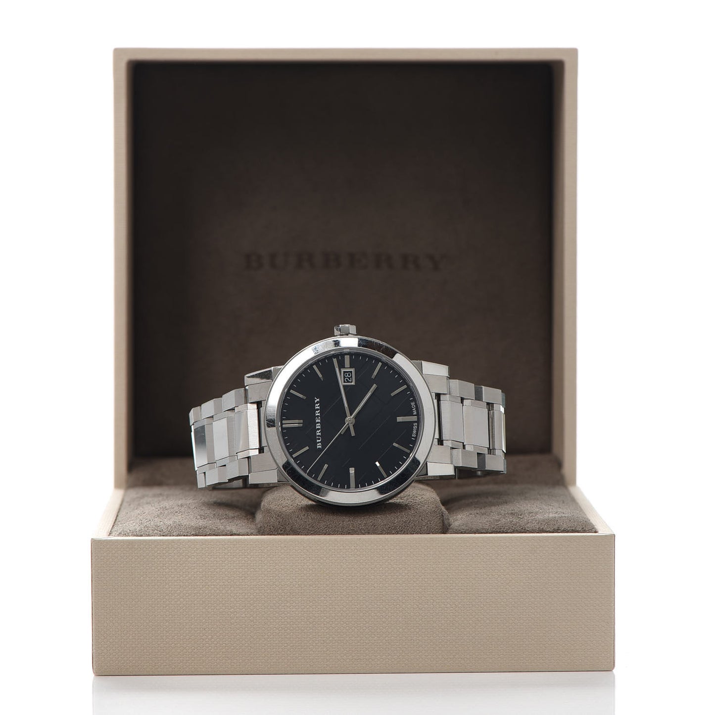 Stainless Steel 38mm The City Quartz Watch Black BU9001