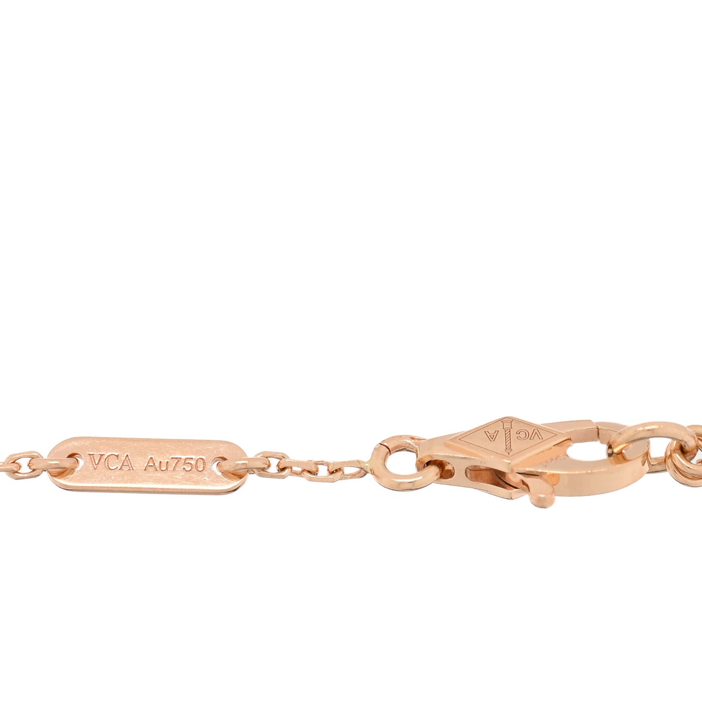 18K Rose Gold Carnelian Sweet Alhambra Bracelet