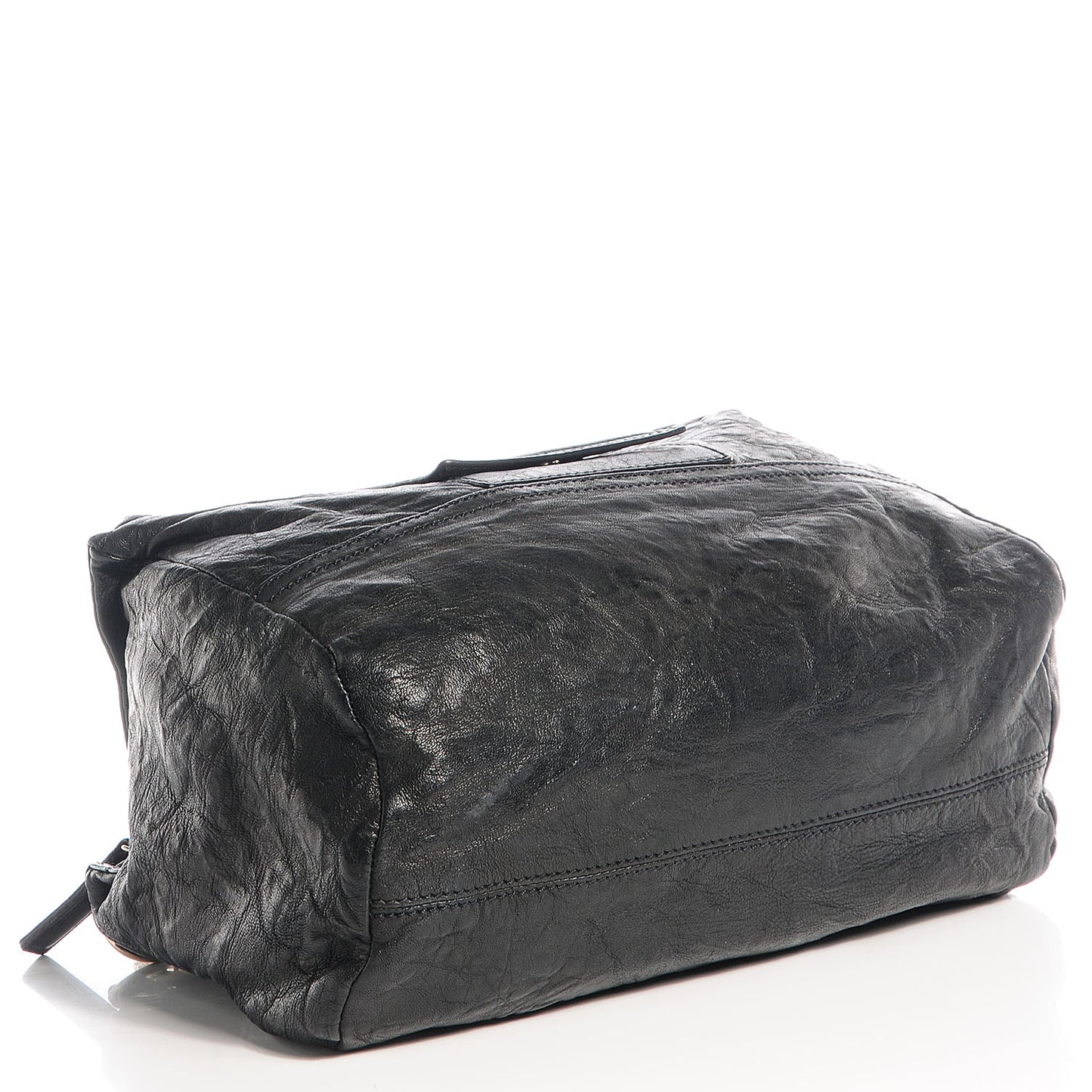 Tumbled Sheepskin Medium Pandora Bag Black