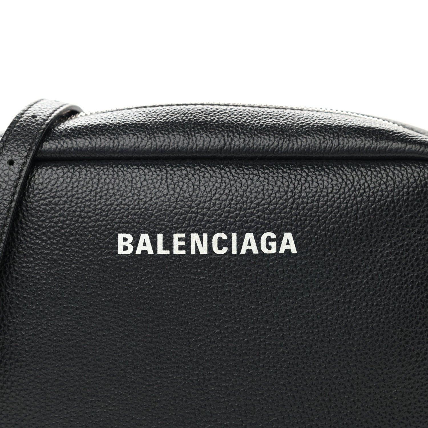 Balenciaga Calfskin Logo M Everyday Camera Bag Black 7 of 9