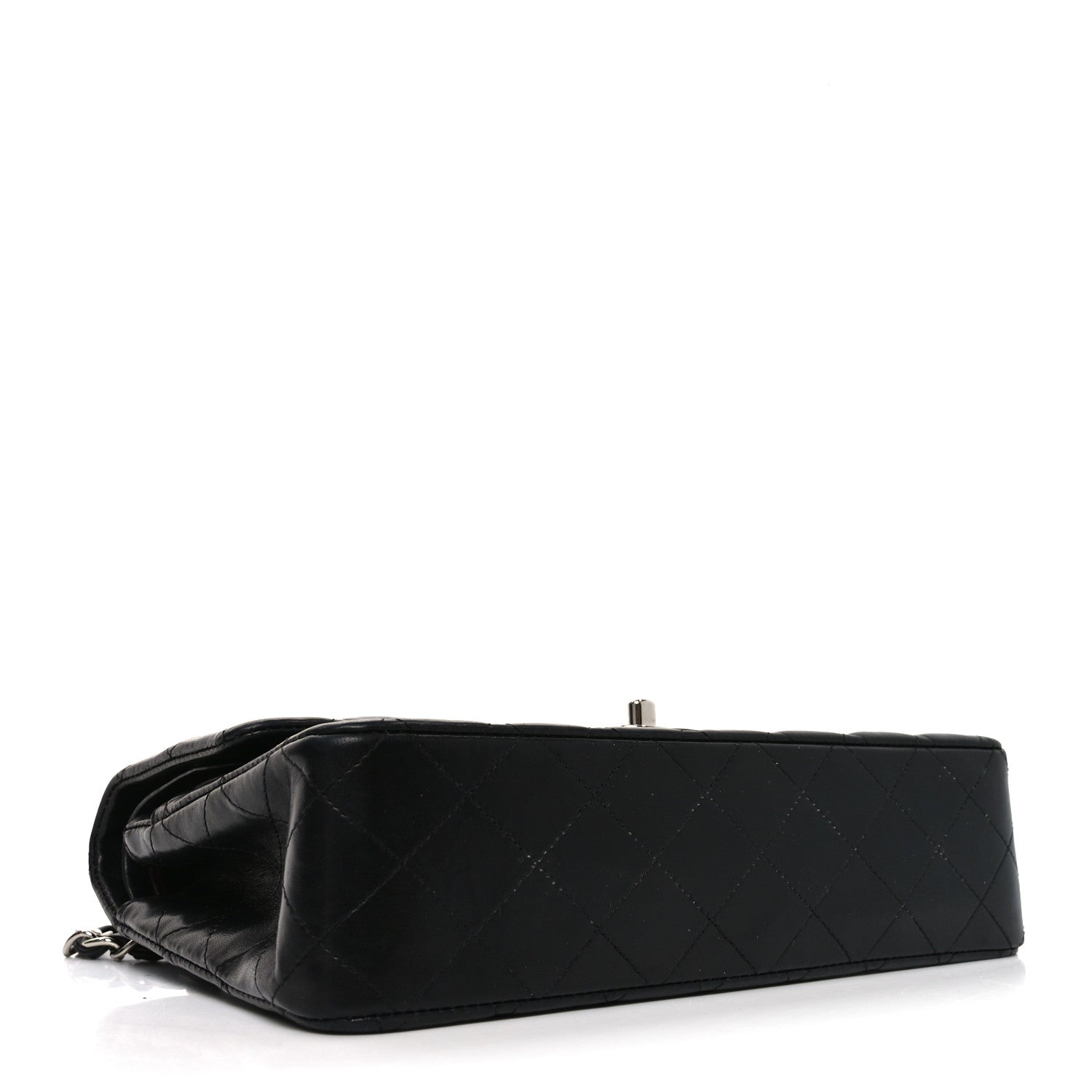 Chanel Lambskin Quilted Medium Double Flap Black 4 of 10