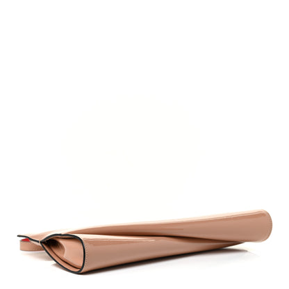 Christian Louboutin Patent Loubi Twist Zip Clutch Bag Nude 3 of 8