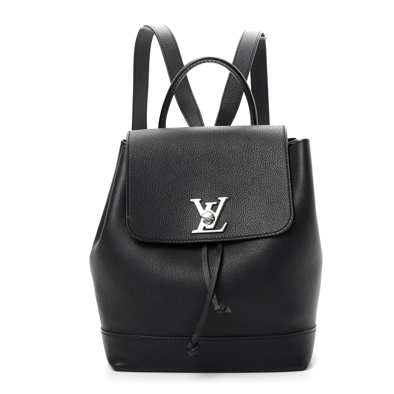 Louis Vuitton Calfskin Lockme Backpack Black 1 of 8
