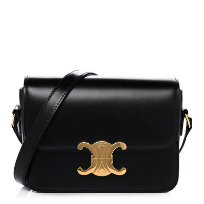 Celine Shiny Calfskin Small Triomphe Black 1 of 15