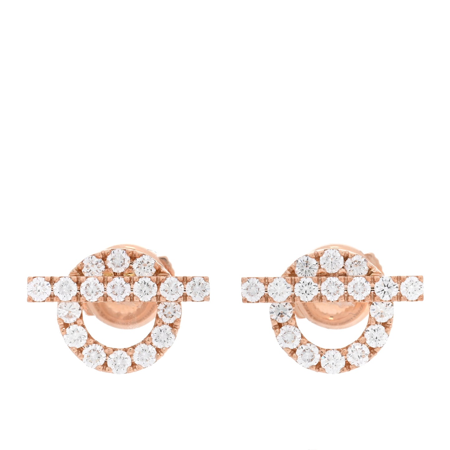18K Rose Gold Diamond Finesse Earrings
