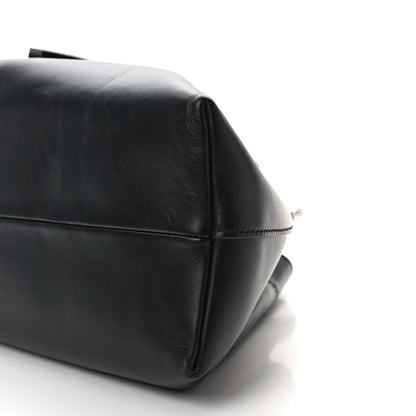 Jimmy Choo Smooth Shiny Calfskin Cinch M Bucket Bag Black 10 of 15