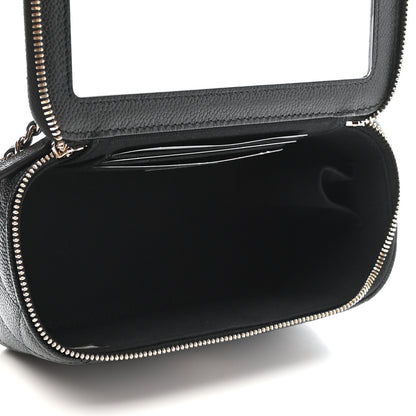 Chanel Caviar Quilted Small Tiny CC Vanity Case With Chain Black 7 of 9