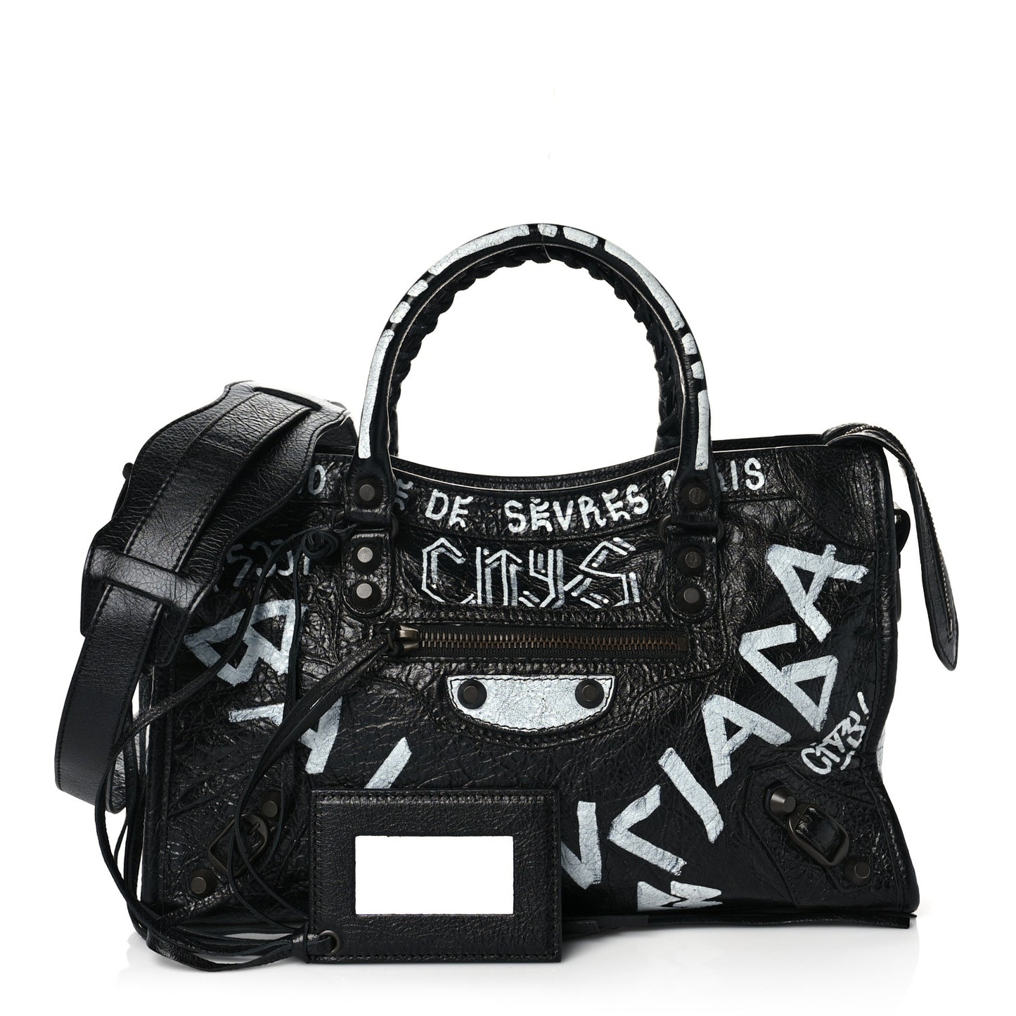 Agneau Classic Hardware Graffiti All Over S City Black