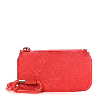 Louis Vuitton Taurillon Monogram Solar Ray Key Pouch Rouge 1 of 10