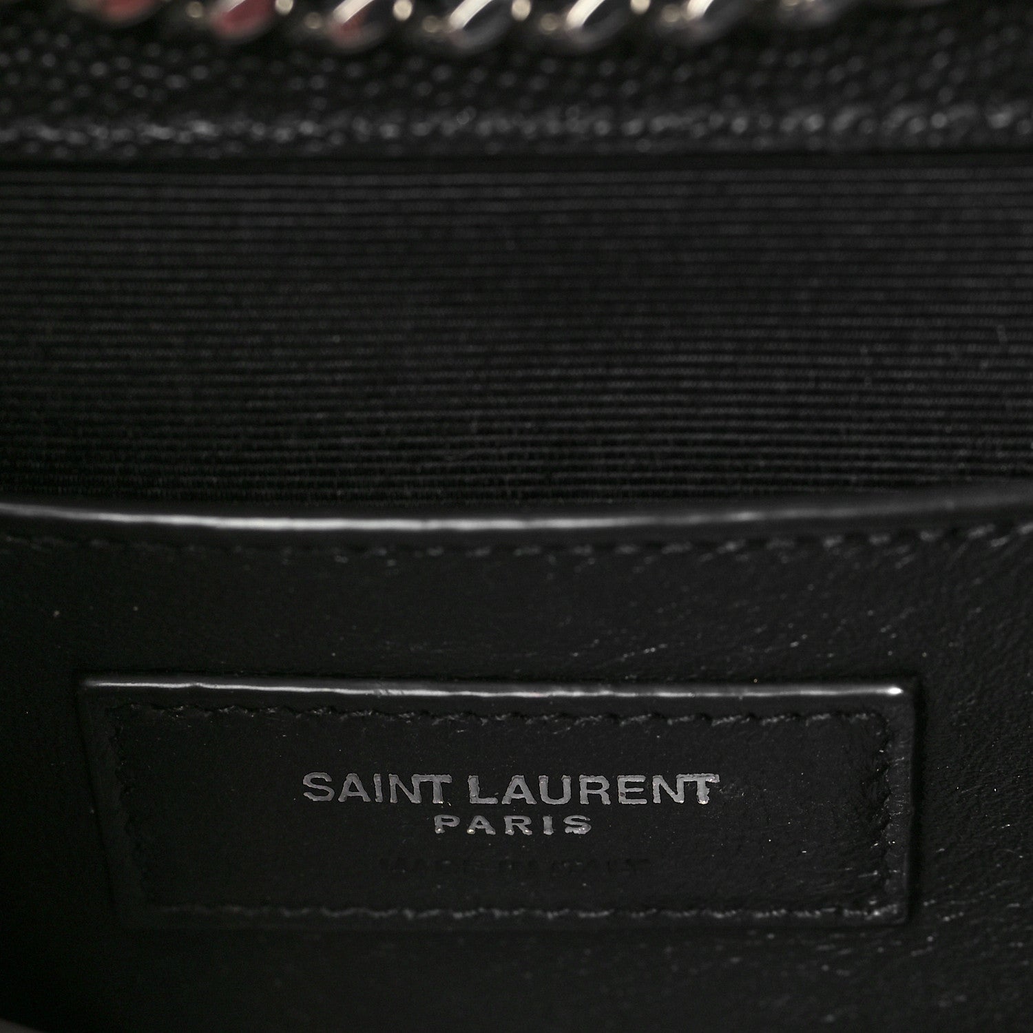 Saint Laurent Grain De Poudre Textured Mixed Matelasse Triquilt Small Monogram Satchel Black 6 of 8
