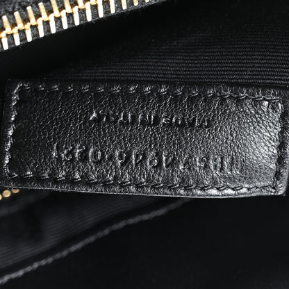 Saint Laurent Calfskin Y Quilted Monogram Medium Loulou Chain Satchel Black 7 of 10