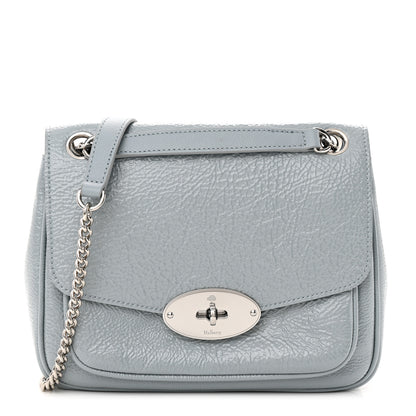 Mulberry Spongy Patent Calfskin Small Darley Shoulder Bag Cloud Blue 1 of 10