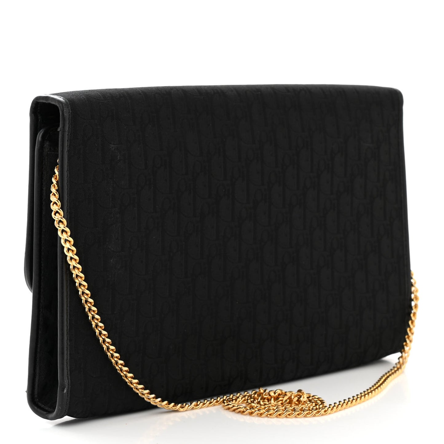 Monogram Chain Shoulder Bag Black