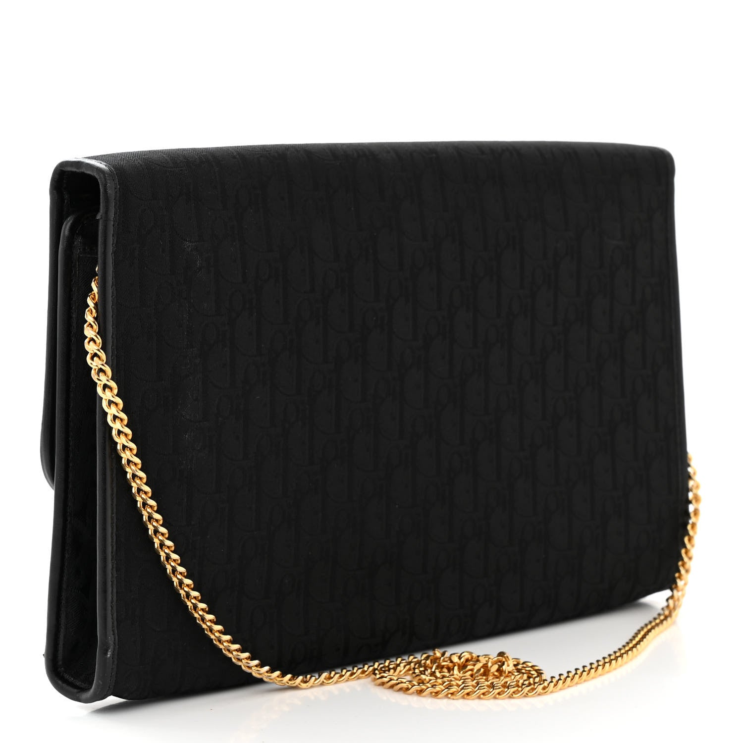 Christian Dior Monogram Chain Shoulder Bag Black 2 of 11