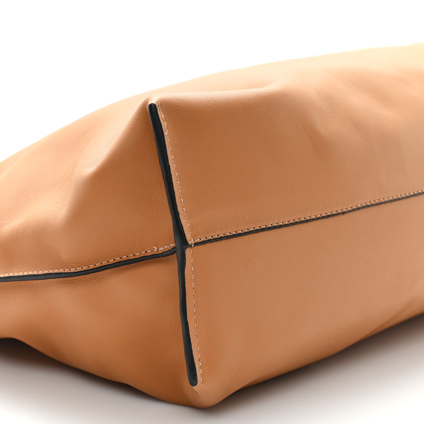 Calfskin Large Flamenco Knot Bag Warm Desert