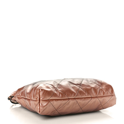 Chanel Metallic Shaded Calfskin Quilted Chanel 22 Bronze Black 5 of 10