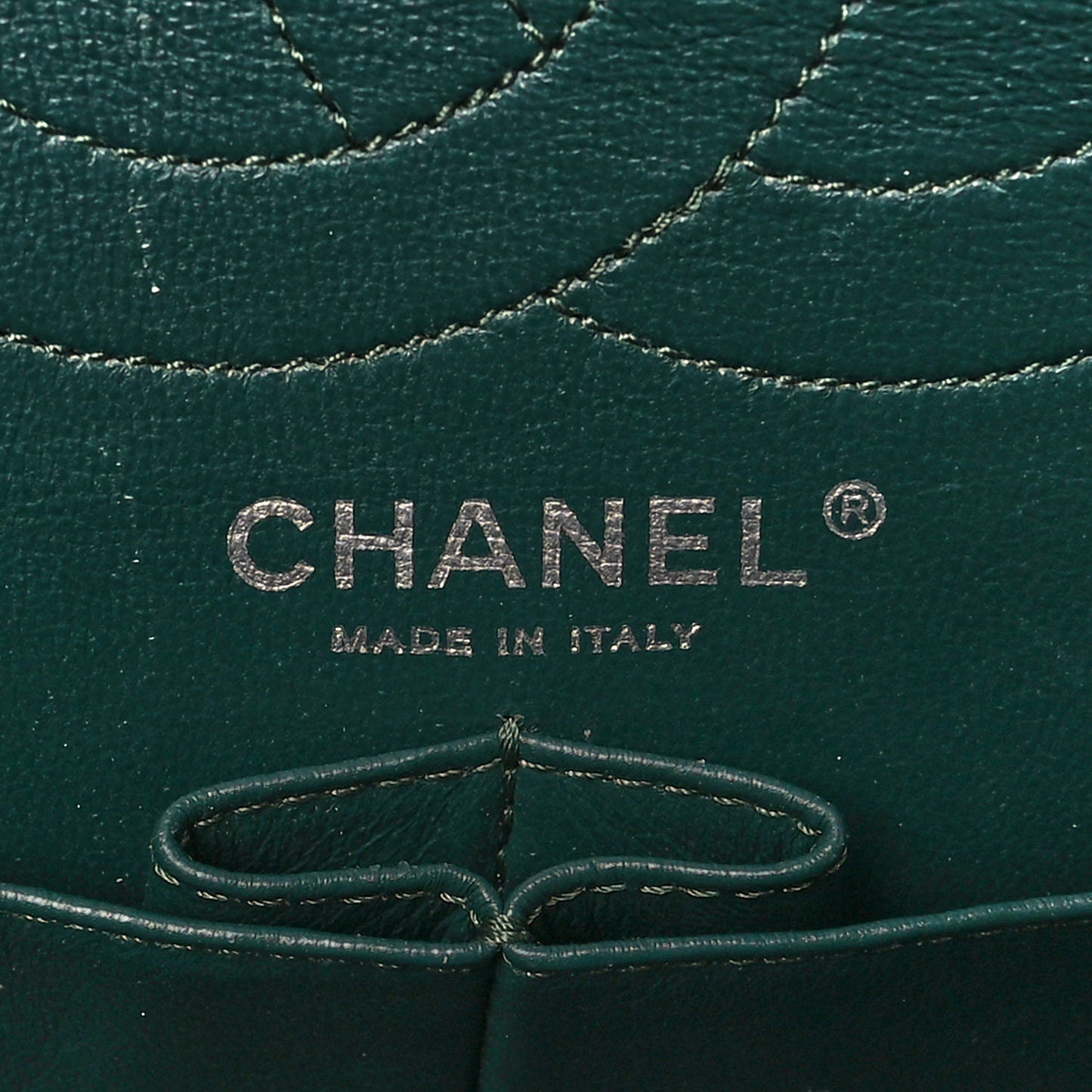 Patent Quilted 2.55 Reissue 226 Flap Green